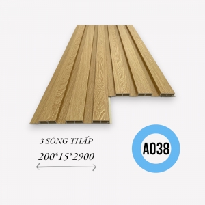 Lam 3 Sóng Thấp 15mm PVC A038
